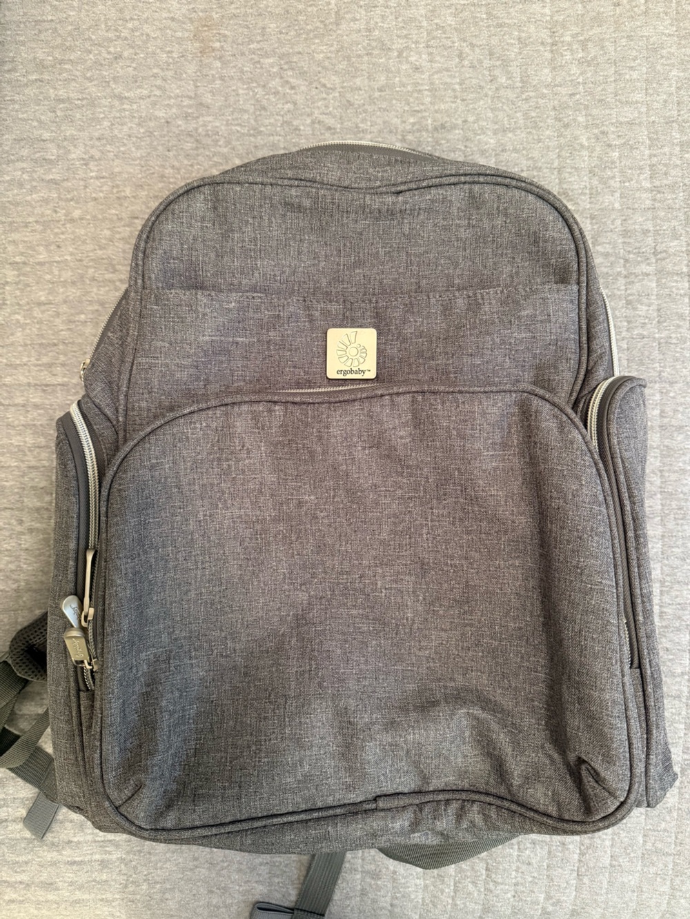 Ergobaby Gray Heather Diaper Backpack
